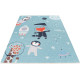 Tapis enfant en coton recyclé lavable en machine Foxy