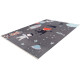 Tapis enfant en coton recyclé lavable en machine Foxy