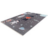 Tapis enfant en coton recyclé lavable en machine Foxy