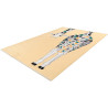 Tapis enfant en coton jaune recyclé lavable en machine Giraffy