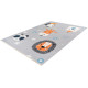 Tapis enfant en coton recyclé lavable en machine Poppy