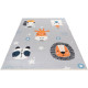 Tapis enfant en coton recyclé lavable en machine Poppy