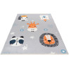 Tapis enfant en coton recyclé lavable en machine Poppy