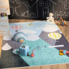 Tapis enfant en coton recyclé lavable en machine Mountain