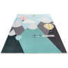 Tapis enfant en coton recyclé lavable en machine Mountain