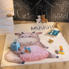 Tapis enfant en coton recyclé lavable en machine Maggy