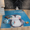 Tapis enfant en coton recyclé lavable en machine Pengu