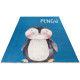 Tapis enfant en coton recyclé lavable en machine Pengu