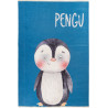 Tapis enfant en coton recyclé lavable en machine Pengu