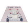 Tapis enfant en coton recyclé lavable en machine Rabby