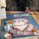 Tapis enfant en coton recyclé lavable en machine Bear