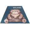 Tapis enfant en coton recyclé lavable en machine Bear