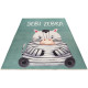 Tapis enfant en coton recyclé lavable en machine Zebra