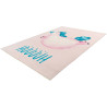 Tapis enfant en coton recyclé lavable en machine Lilly