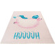 Tapis enfant en coton recyclé lavable en machine Lilly