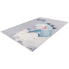 Tapis enfant en coton recyclé lavable en machine Dino