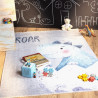 Tapis enfant en coton recyclé lavable en machine Dino