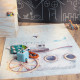 Tapis enfant en coton recyclé lavable en machine Willy