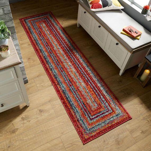 TAPIS DE COULOIR Antidérapant CLOVER Gris 100 Cm 100x660 Cm | Leroy Merlin