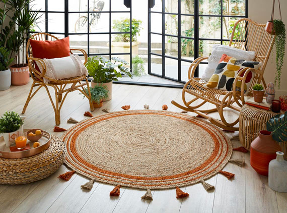 Tapis naturel en jute Istanbul