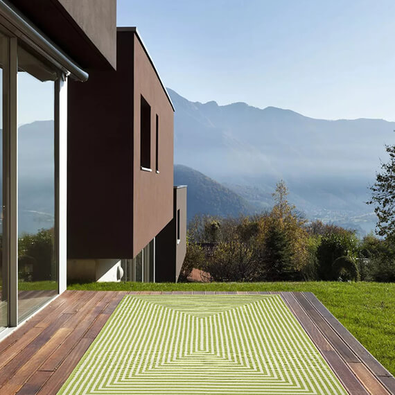 Tapis design pour terrasse et salon rectangle Naples