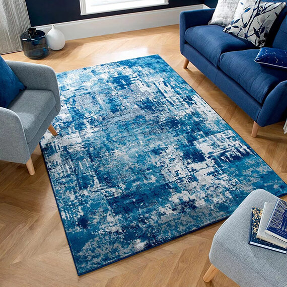 Tapis design rayé pour salon Wonderlust