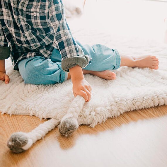 Tapis enfant en laine Pink Nose Sheep