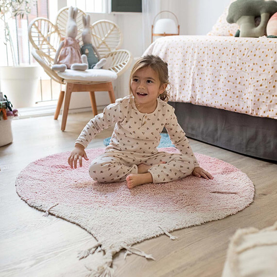 Tapis enfant lavable en machine radis Ramona