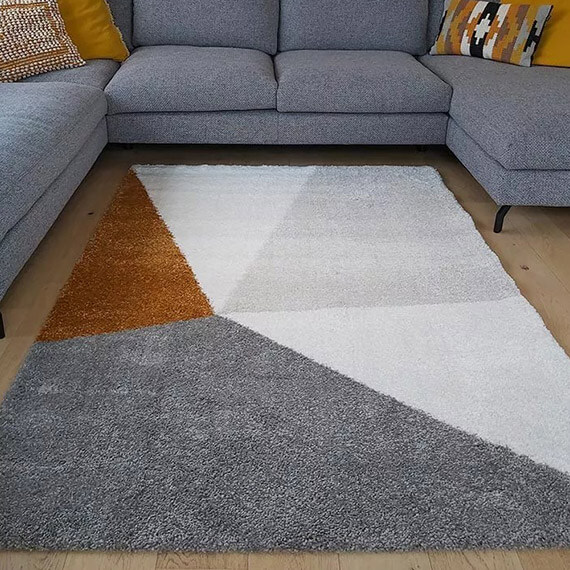 Tapis modèrne shaggy harlem