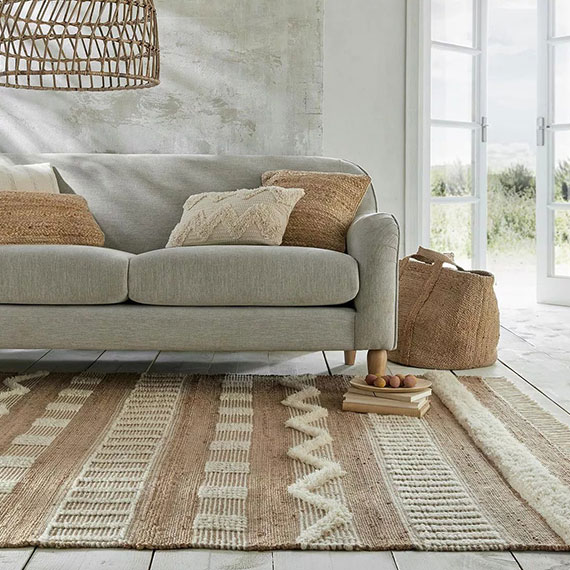 Tapis naturel en jute medina