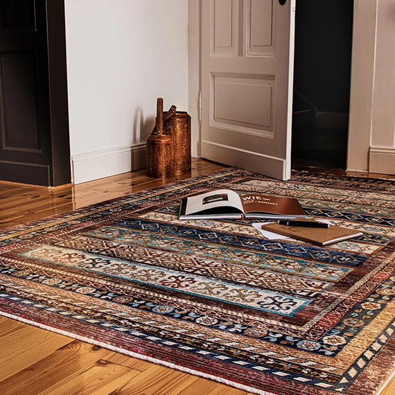 Tapis oriental rectangle en polypropylene mialy